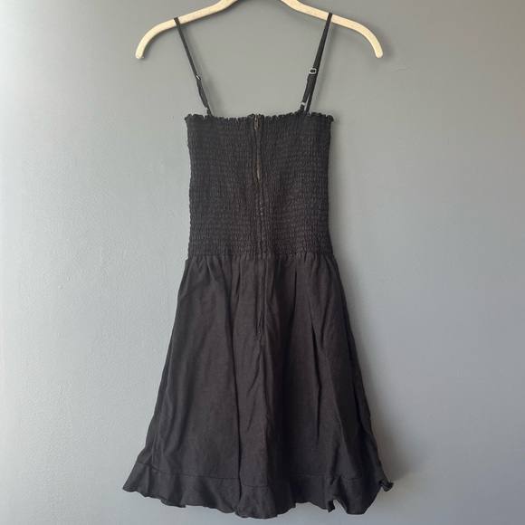 Reformation Rouen Smocked Ruffle Mini Dress - Picture 4 of 6